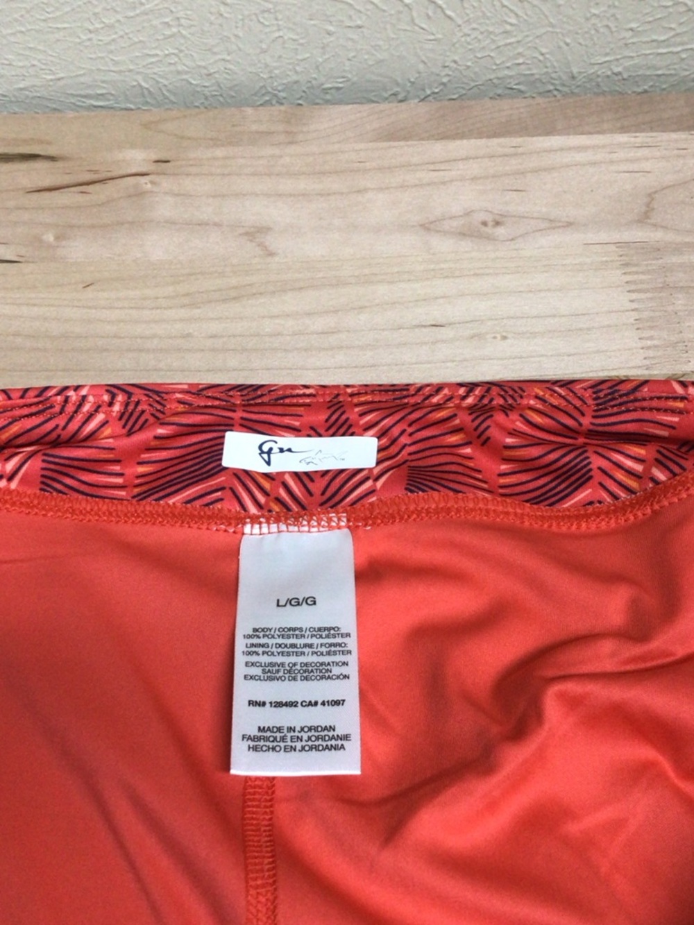 Greg Norman Collection Coral Red Athletic Skirt